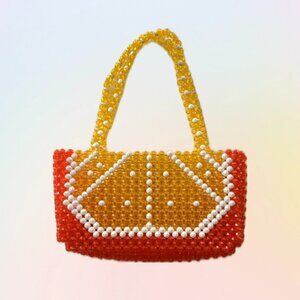 FREE SHIPPING! SUSAN ALEXANDRA - Citrus Beaded Shoulder Bag